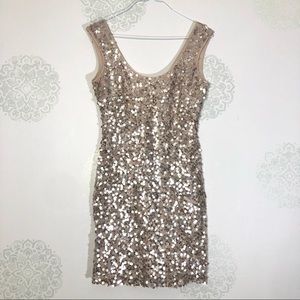 Guess Platinum Sequin Dress